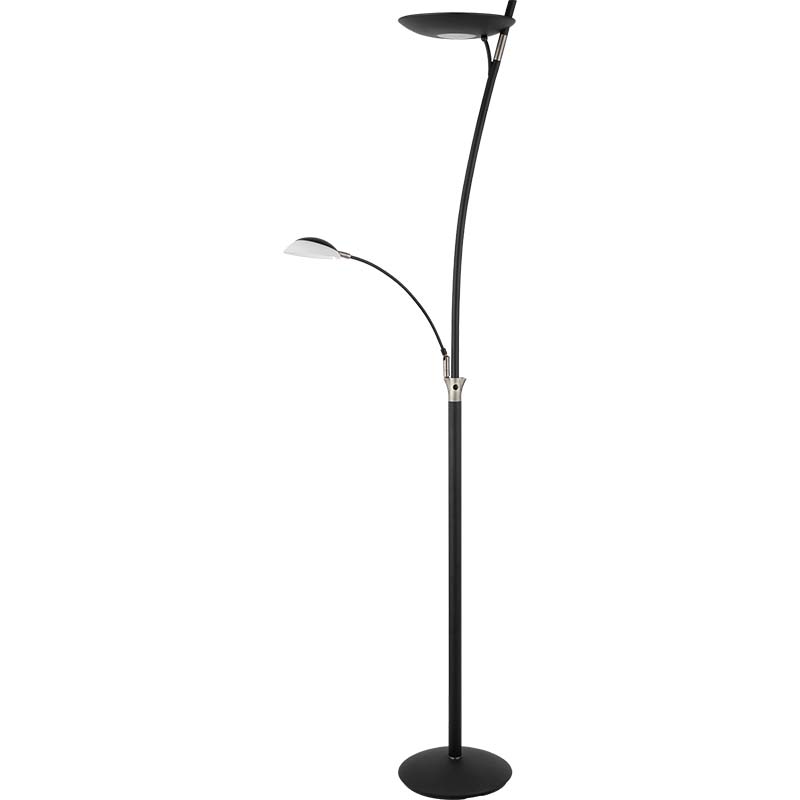 Design elegante Luz de pé criativa Luz de chão Areia preta com dim duplo contínuo