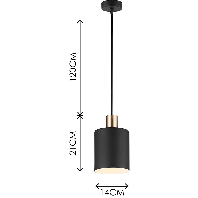 Lustre moderno simples decorativo cilíndrico ajustável pingente de tom de luz dentro de branco E27