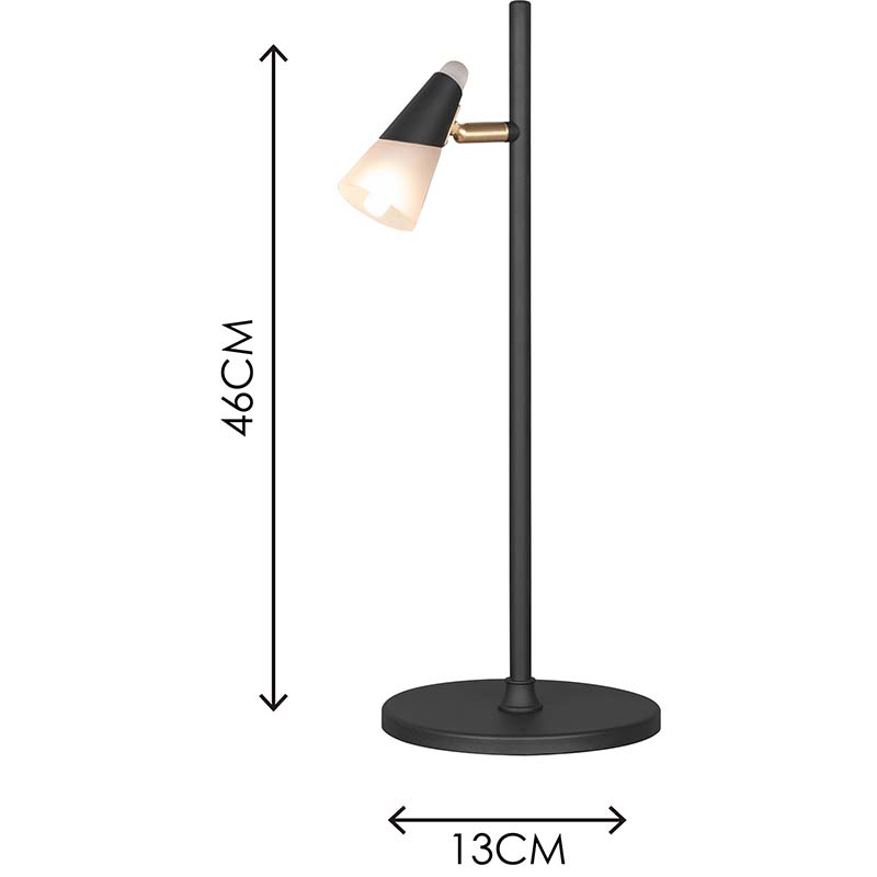 ORION Simples Atraente Candeeiro de Mesa Decoração de Luz Focada com Vidro Fosco G9