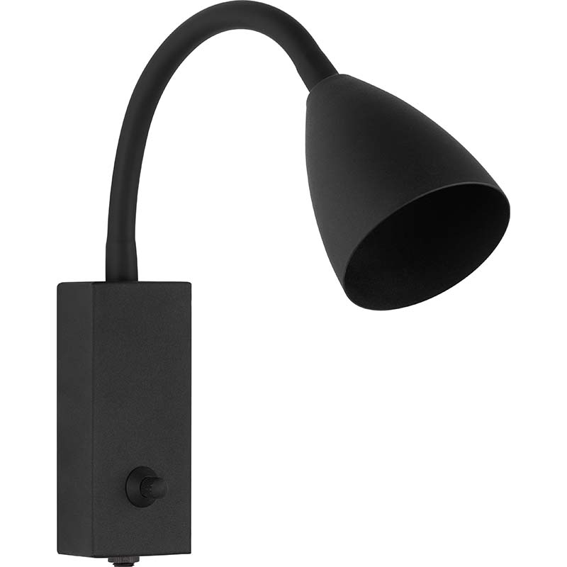 Foco de parede moderno nórdico luz decorativa para casa com braço flexível areia preto GU10 dim