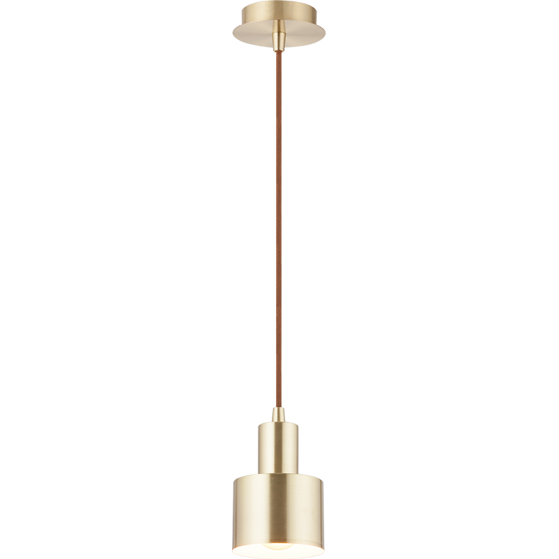 Pingente retrô vintage moderno com base suspensa e sombra cilíndrica E27