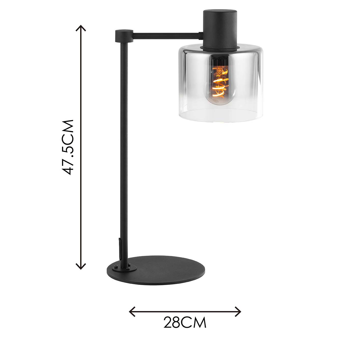 Candeeiro nórdico candeeiro de mesa moderno candeeiro de mesa decoração luz fumo regulável