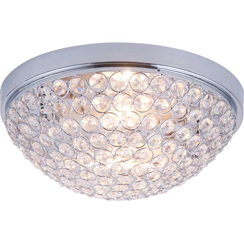 Luminária de teto de cristal estilo clássico elegante redondo IP21 Dia.32 E14