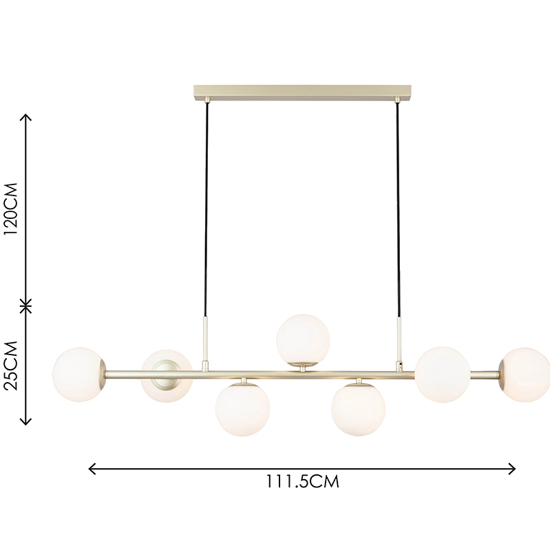 Experimente a elegância atemporal com o candelabro Nordic Authentic Design em latão pintado e vidro opalino