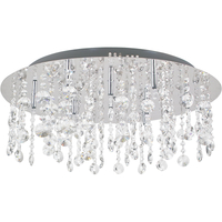 Elegante Crystal Water Rain Design decoração viva Luz de teto G4