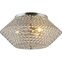 Design elegante da luminária de teto Nest High Transparent Crystal Shade Shinny Brilhante G9