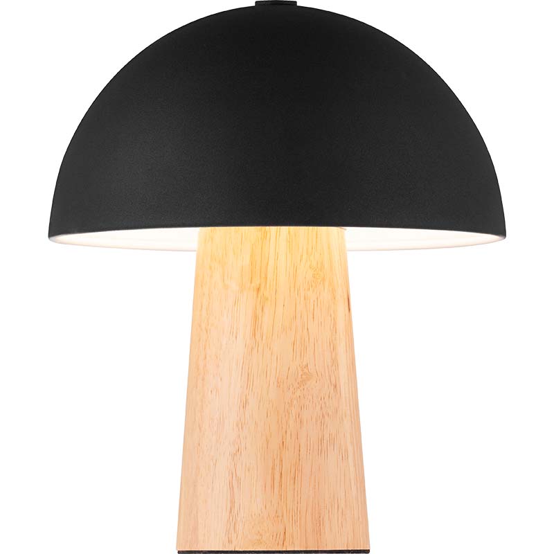 Candeeiro de mesa design delicado Morden rubi natural cogumelo decoração Bordlampe E27